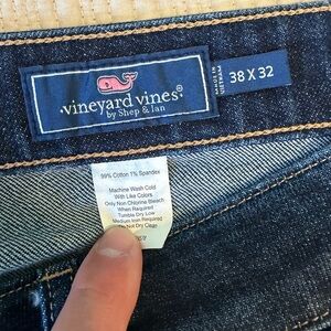 Vineyard Vines Dark Blue Jeans - Straight Fit Sz 38